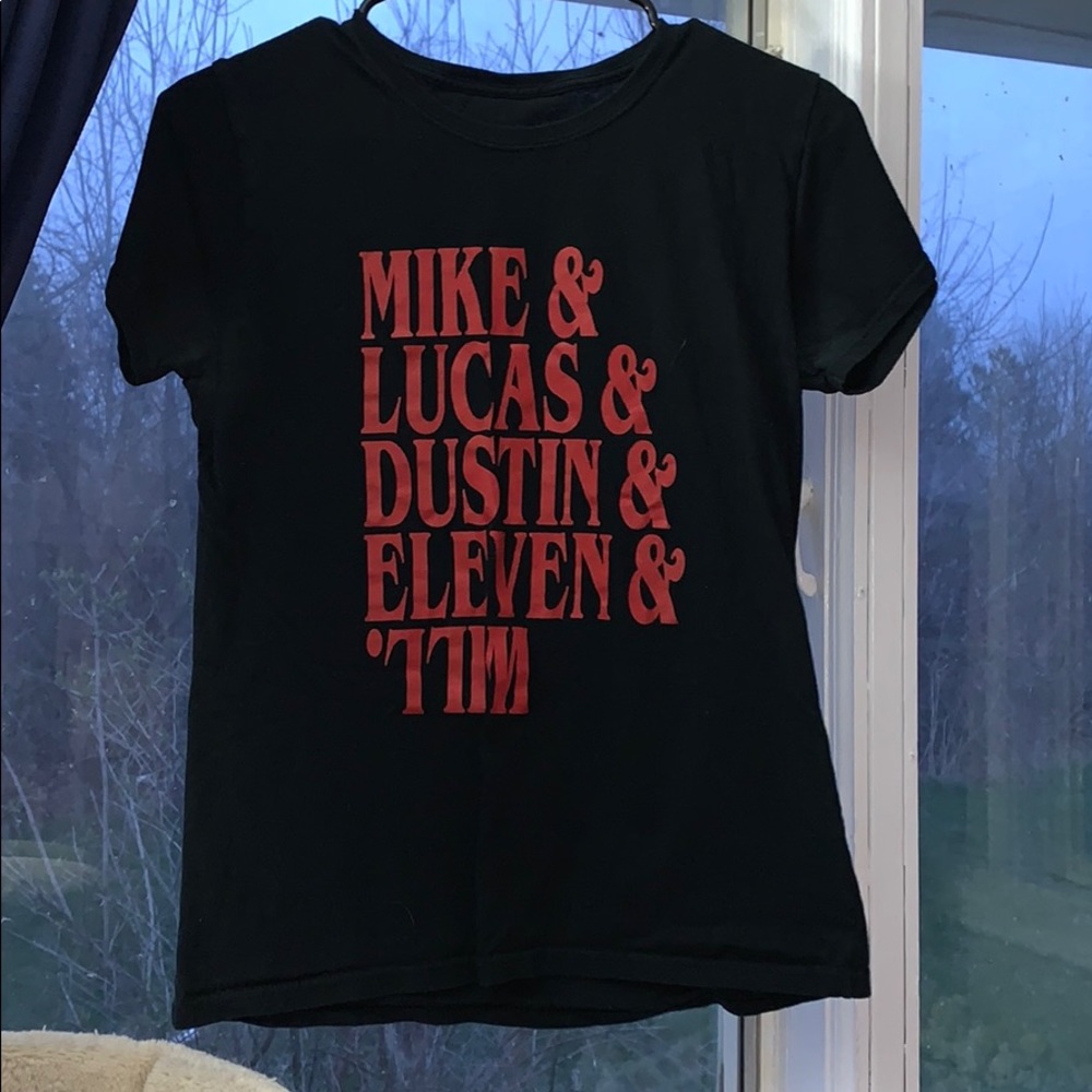 Stranger Things black t-shirt